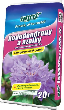 Substr�t pro rhododendrony a azalky 20 l - AGRO