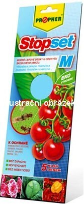 Stopset - modr� lepov� desky M 10x25cm 5ks