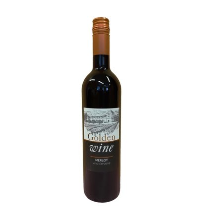 Merlot ( Golden Wine ) jakostn� polosladk� 0,75 L