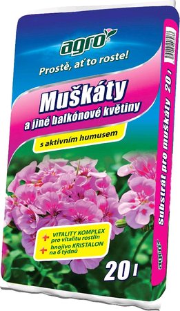 Substr�t pro mu�k�ty a balkonov� rostliny 20l - AGRO