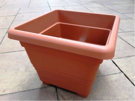 Kv�tin�� samozavla�ovac� Bergamot - terakota 25 x 25cm