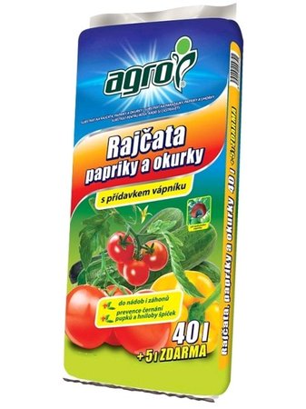 Substr�t raj�ata, papriky a okurky 40+5 l - AGRO